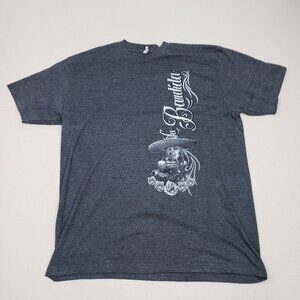 La Bandida Women's Grey Day of the Dead Graphic T-Shirt Sz XL VTG EXCELLENT!!!